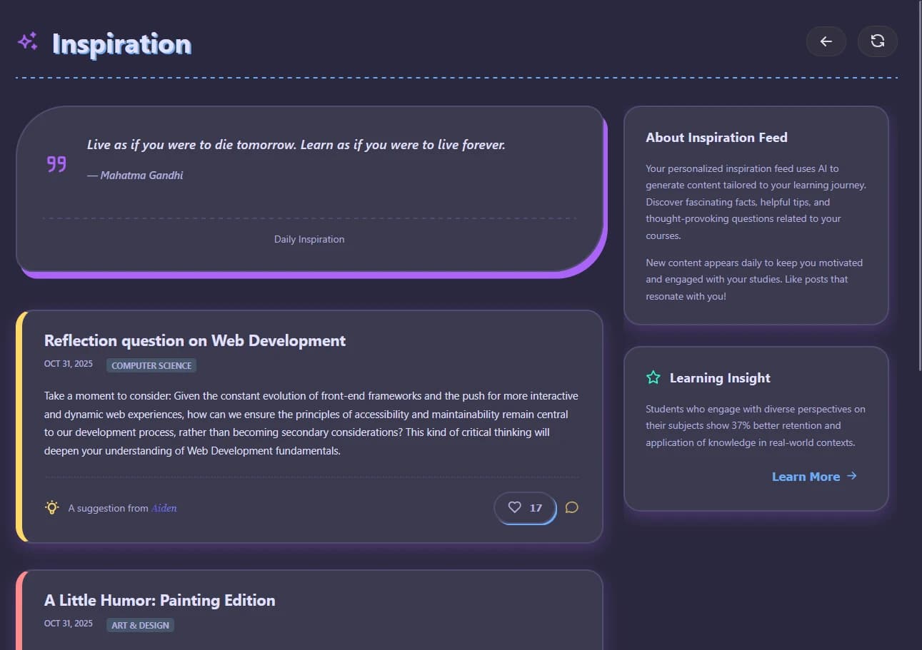 AdaptIQ dashboard inspiration